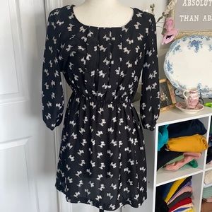 Scotty Dog Dress Cooperative Black and White